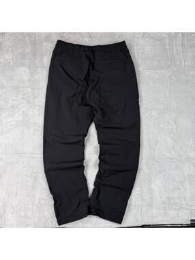 Uniqlo Heattech Mens Pants L (33-36) Black Fleece Lined Tapered Stretch Outdoor